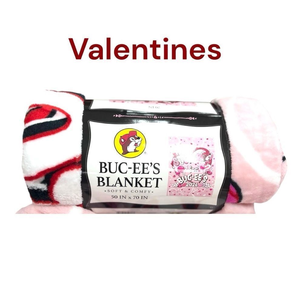 Buc-ee’s 2026 Valentines Soft & Comfy 50”x70” Limited Edition Blanket BUCC-EES